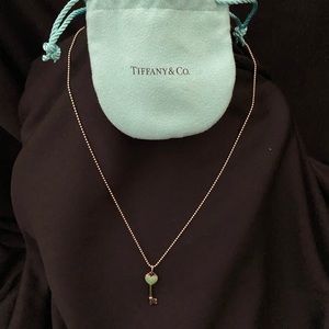 Tiffany & Co. heart key necklace